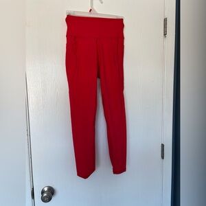 Women's Vital Apparel Red High-Waisted Pants